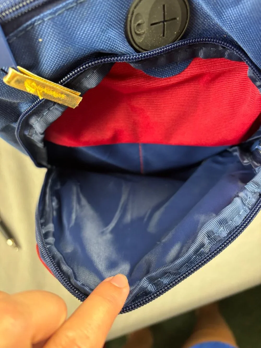 Wonder Woman Backpack DC Comics Red Blue Logo School Student Laptop Book Bag